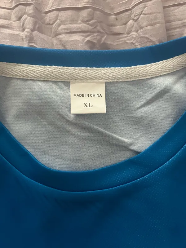Men’s Premium Quality Blue Shirt with White Cross Size XL - Image 5