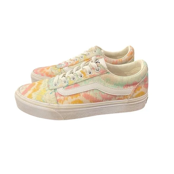 Vans Old Skool Womens Sneakers Size 6.5 Multicolor Psychedelic Tie Dye - Image 2