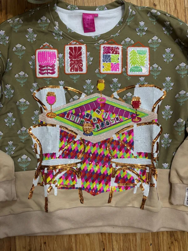 Queen of Sparkles Mahjong Sweatshirt - Image 4