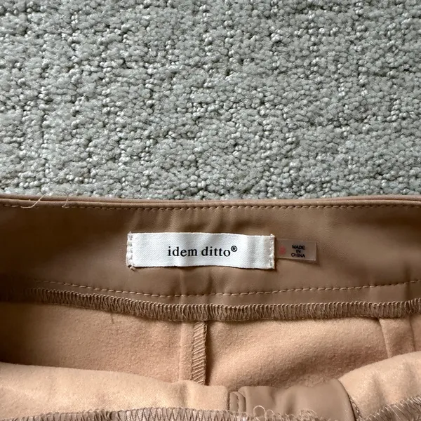 Fancy D Boutique Tan Leather Skort - Image 4