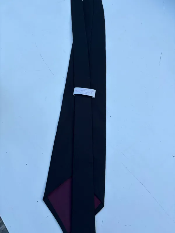 White line neck tie Blue - Image 3