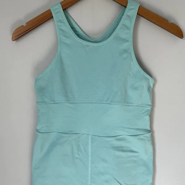 Free People FP Movement Every Single Time Runsie Bodysuit Cascade Blue Size M/L - Image 3