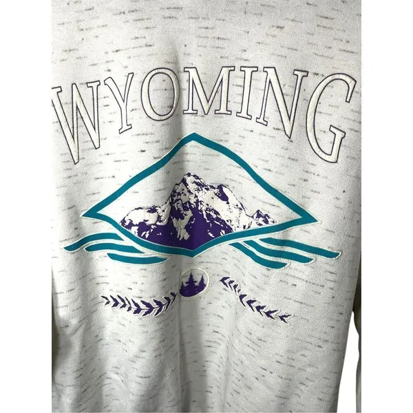 Vintage Prairie Mountain Wyoming Crewneck sweatshirt Size M‎ - Image 3