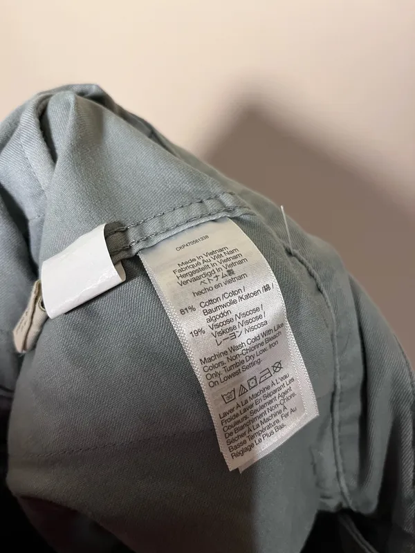 Madewell Garment Dyed High Rise Tapered Chino Pants Overcast Blue 28 - Image 7