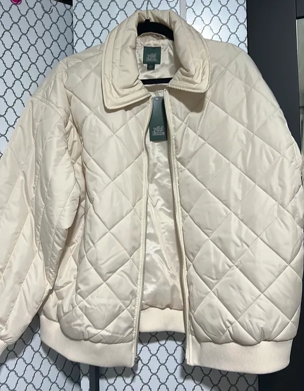 Brand New White Bomber Jacket - Image 2