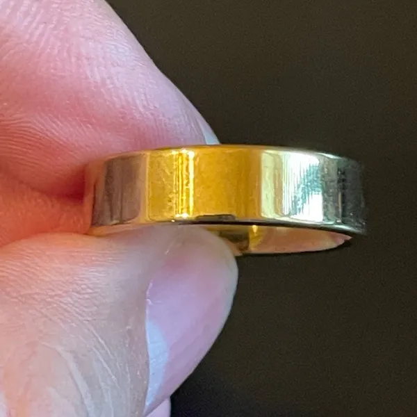 5mm gold stainless steel ring size 11.5 - Image 5
