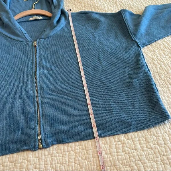 ✨ Garage Women’s Blue Zip‎ Up Sweater Hoodie Small - Image 11