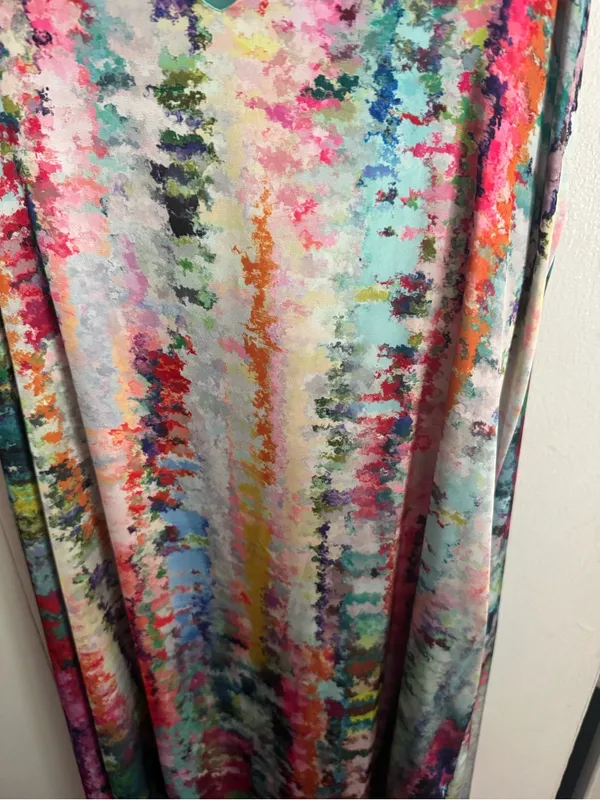 Tahari Multicolored Maxi Dress Medium - Image 4