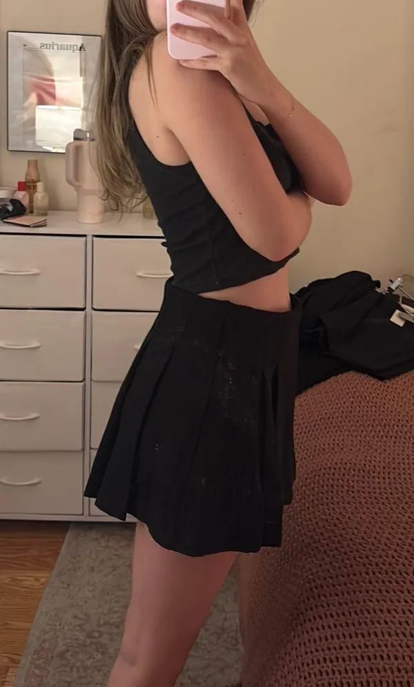 Black Mini Skirt - Image 2