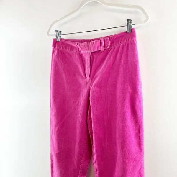 Lilly Pulitzer High Rise Vintage Corduroy Bootcut Straight Pants Pink 4 - Image 10