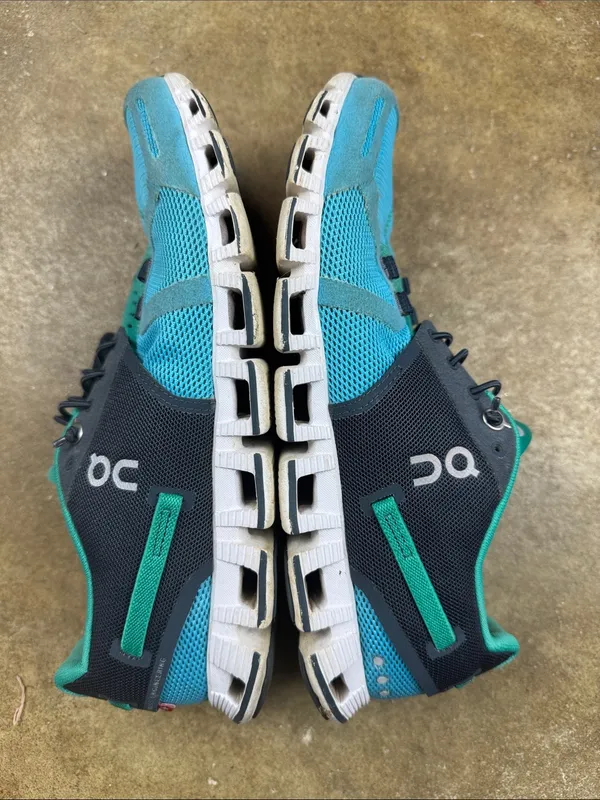 On Running Cloud Sneakers in Teal and Blue Size: 8 - Image 3