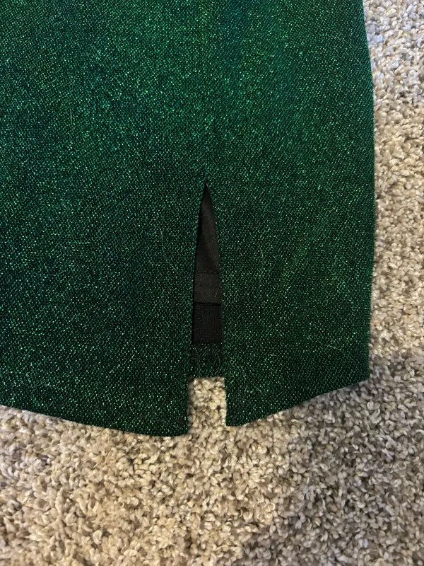 Lulus Sparkly Asymmetrical Green Bodycon Mini Dress - Image 5