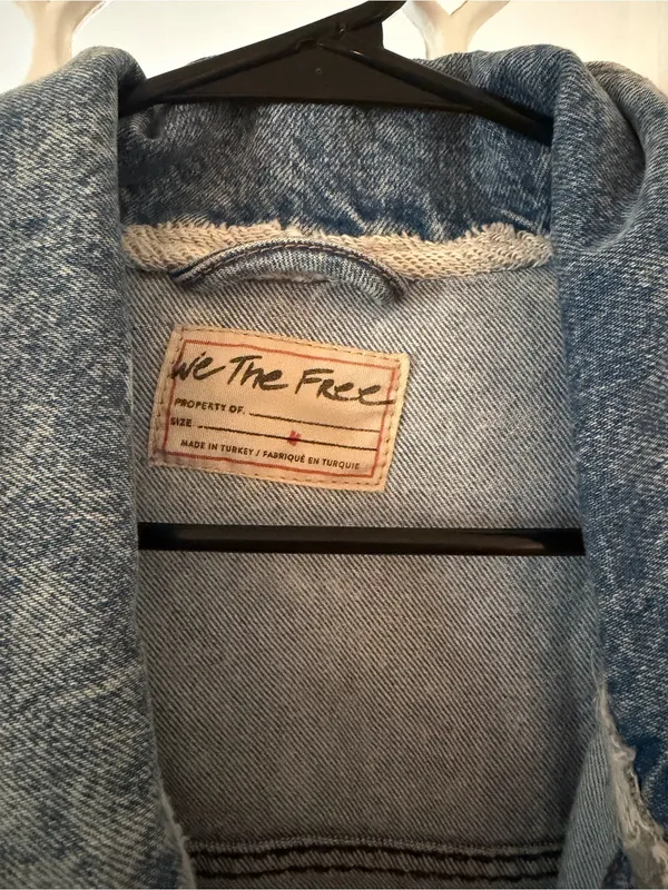 Free people distressed denim jacket - Image 2