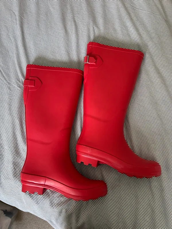 Red Rain Boots - Image 2
