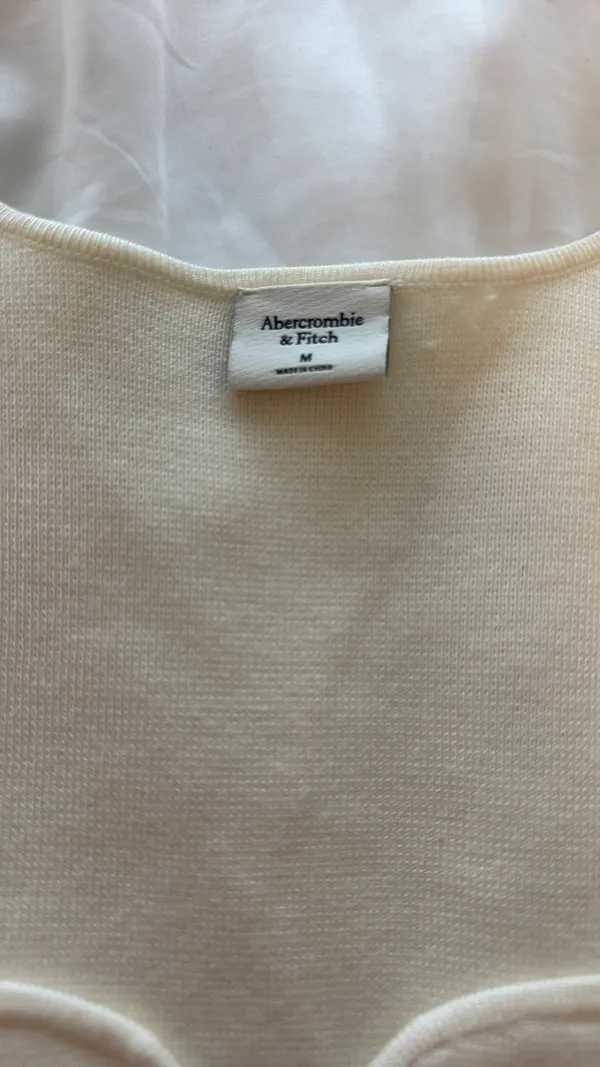 Abercrombie White Long Sleeve Top - Image 6