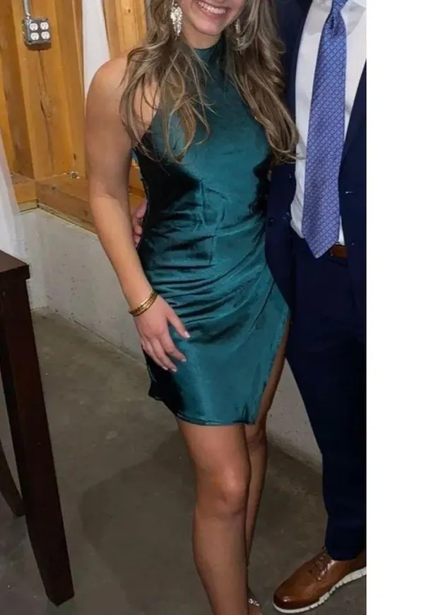Hello Molly Elegant Green Dress - Image 5