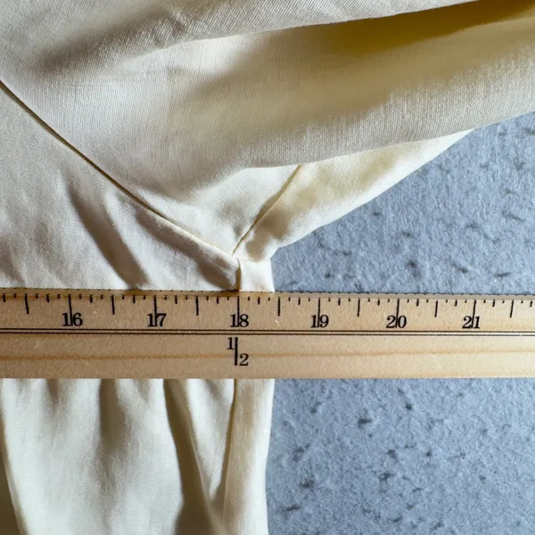 1353 | NWT Zara‎ Lyocell Blend Button Down Blouse Cream Womens XS - Image 4