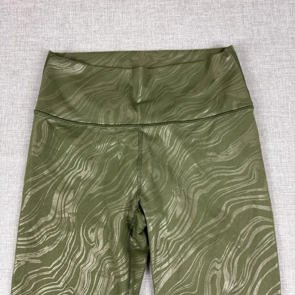 Fabletics Leggings Womens XS Green Ankle PowerHold Yoga Gym Pants Compression - Image 4