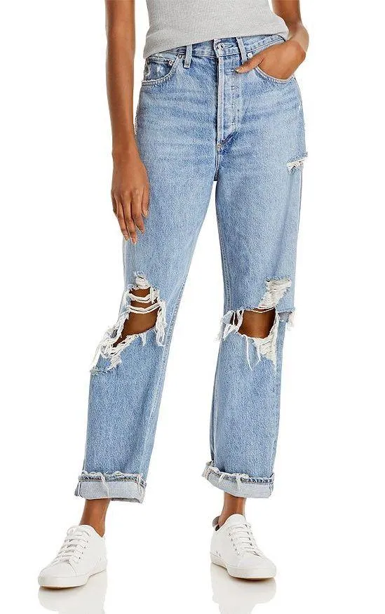 AGOLDE 90s Ripped Loose Jeans - Image 2