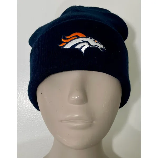 Navy Blue Denver Broncos Super Bowl XLVIII Knit Hat - Image 6