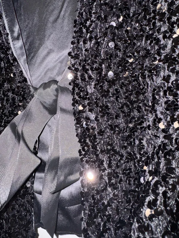 H&M Black Sequin Top - Image 3