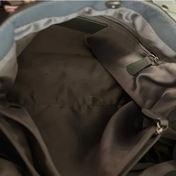 Coach Brooke Jacquard Satchel/Handbag Gray Silver Est 1941 L 10752 - F15533 - Image 8