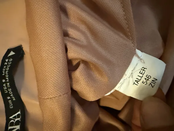 Zara Strapless Faux-Leather Top size S - Image 13