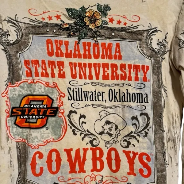 Vintage‎ Creative Apparel Concepts Oklahoma State Cowboys Shirt - Image 2