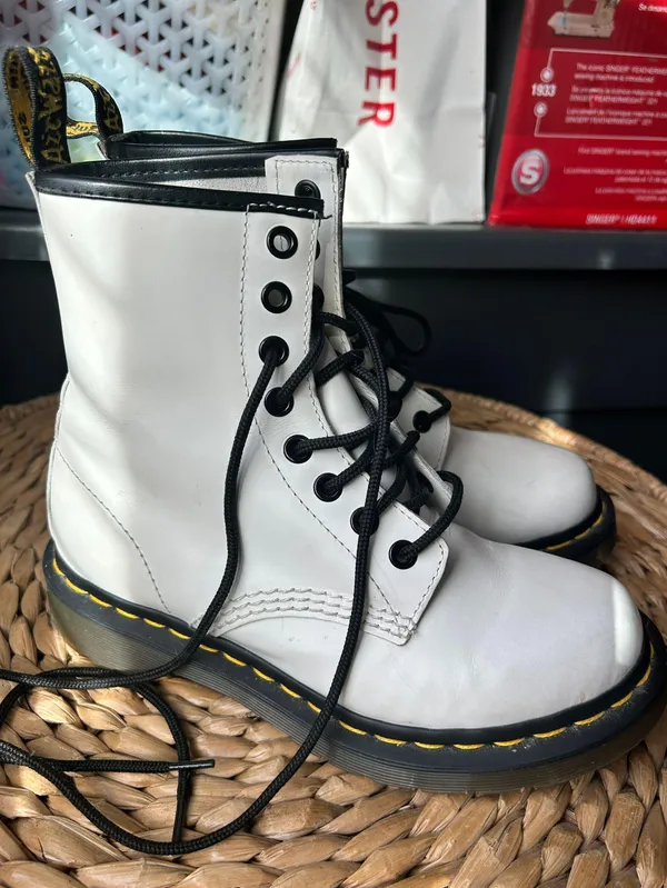 Dr. Martens White Boots - Image 2