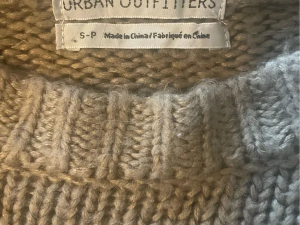 Urban Outfitters Women’s Striped Crewneck Sweater in Tan, Olive & White - Image 3