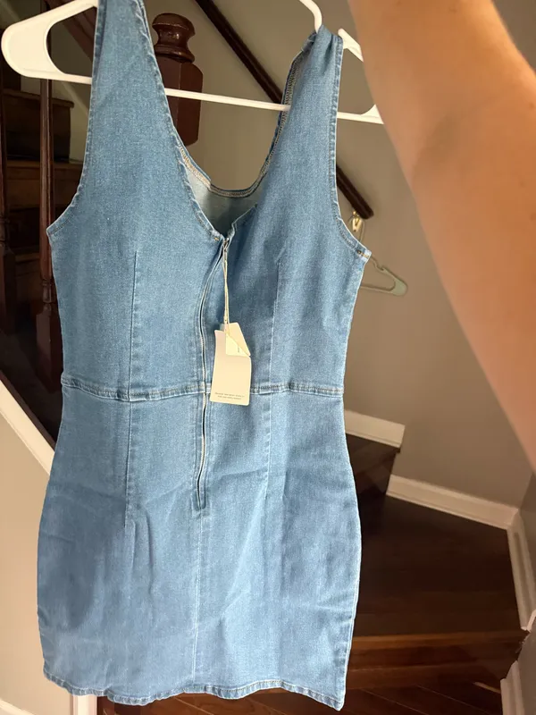 Amazon Light Blue Denim Dress - Image 2