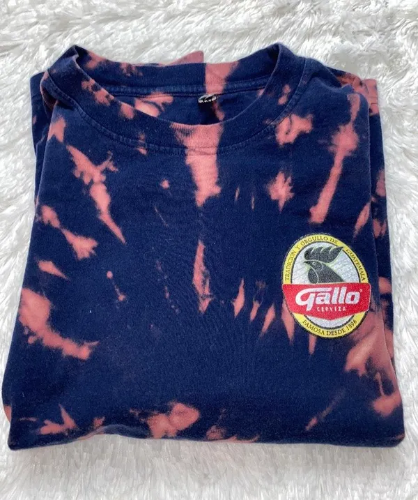 gallo cerveza acid wash tee Blue Size XXL - Image 5
