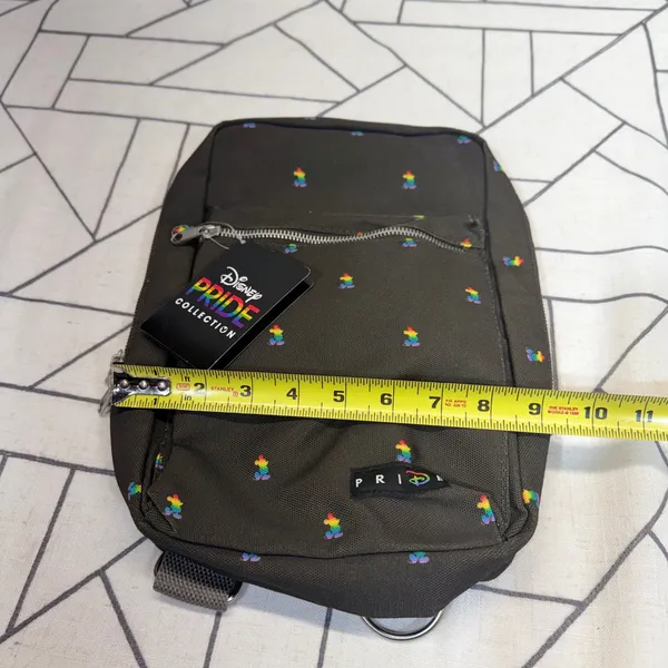 Disney Sling Bag One Size‎ Black Pride Collection Rainbow Mickey Crossbody NWT - Image 8