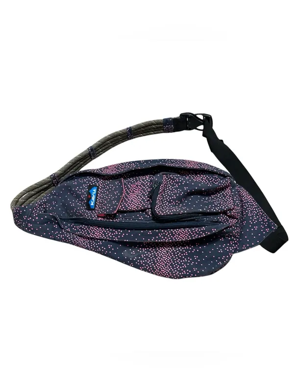 Kavu rope sling large crossbody bag blue pink - Image 2