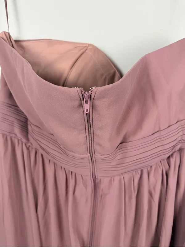 New birdy grey Grace Dress in Chiffon Dark Mauve size curve 1X - Image 9
