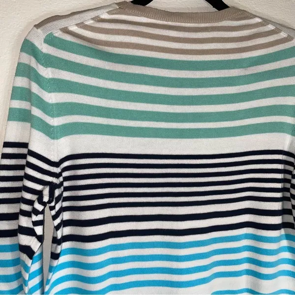Brooks Brothers M Cotton Crew Neck Striped Sweater Long Sleeve - Image 7