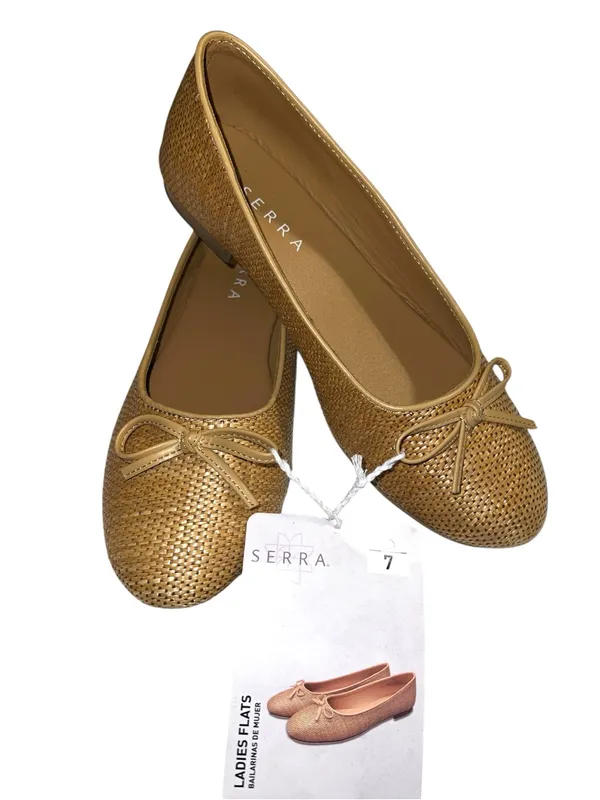 Serra brand super cute beige woven style ballerina flats - Image 4