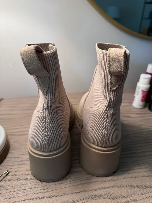 Steve Madden Light Brown Booties Boots Suede - Image 3