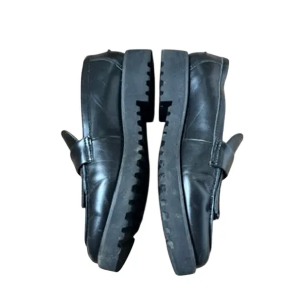 Franco Sarto Black Lug Loafers - Image 3