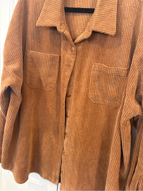 Maurices tan corded Shacket size XXL - Image 3