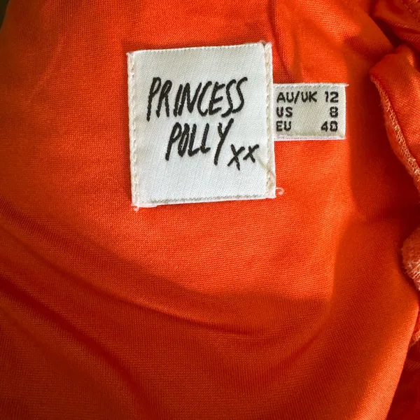 Princess Polly Emma Tie Up Orange Top! - Image 8