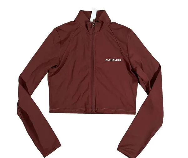 Alphalete Crop Zip Up - Image 4