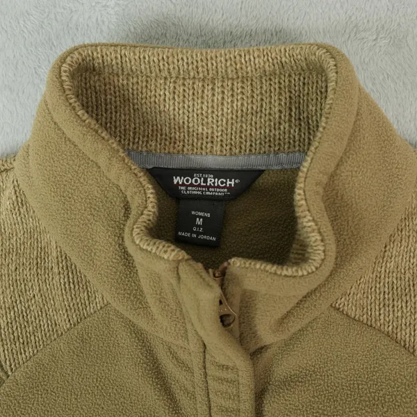 Woolrich Vest Womens M‎ Full Zip Acrylic Blend Brown Gorpcore Cabincore - Image 8