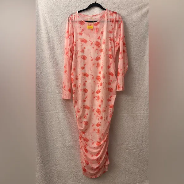 NWT Women’s Floral Maternity Dress in Pink | Size 2XL - Image 3