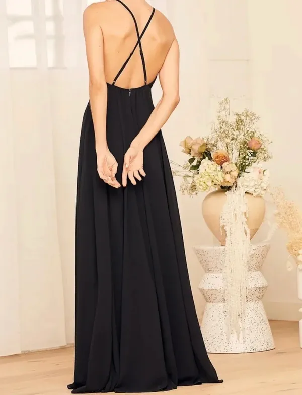 Black Gown Lulus Formal - Image 2