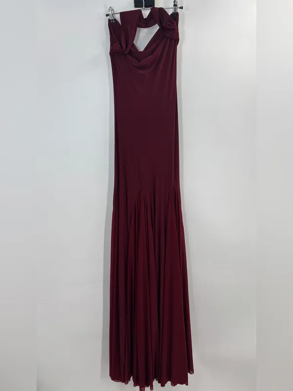 Revolve Deme by Gabriella Berta Dress in Burgundy - Image 10