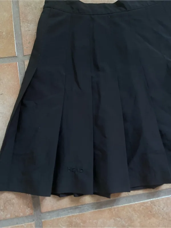 Vintage Y2K Head Black Circle Skater Skirt - Image 2