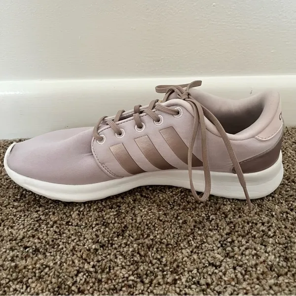 Adidas Light Purple Rose Gold CloudFoam QT Racers Size Women’s 8 - Image 6