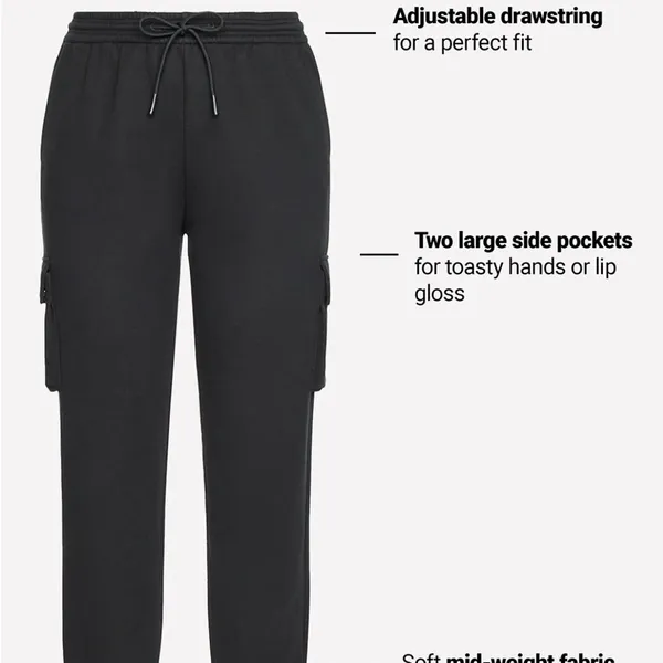 Fabletics Black Joggers Pants Relaxed Fit - Image 5