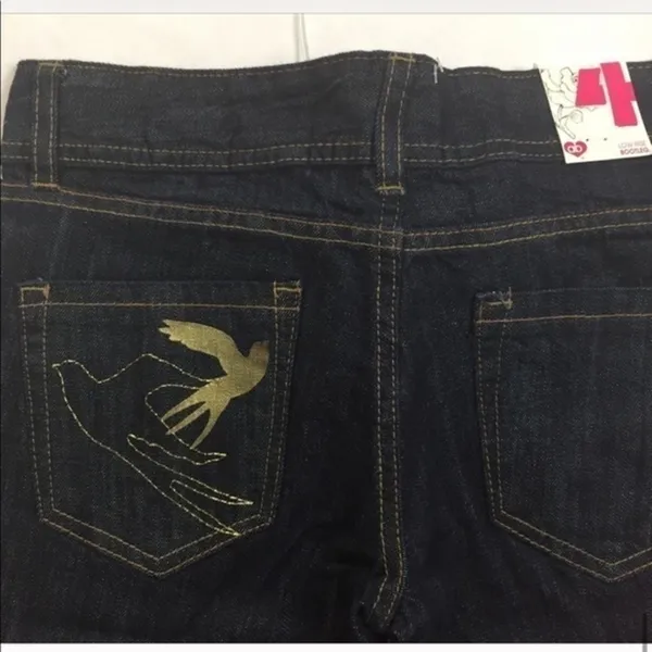 Dear by Amanda Bynes Low‎ Rise Bootcut Jean Blue Size 4 - Image 5